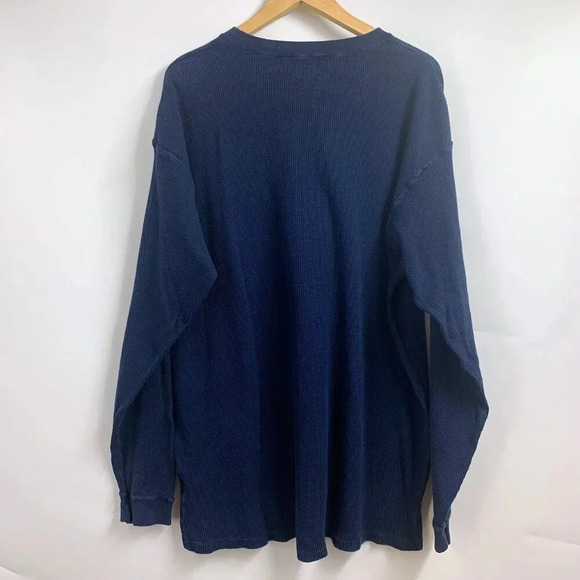 Ralph Lauren Chaps Mens Graphic Outdoor Adventure Cotton Waffle Long Sleeve SZ L - Picture 2 of 12